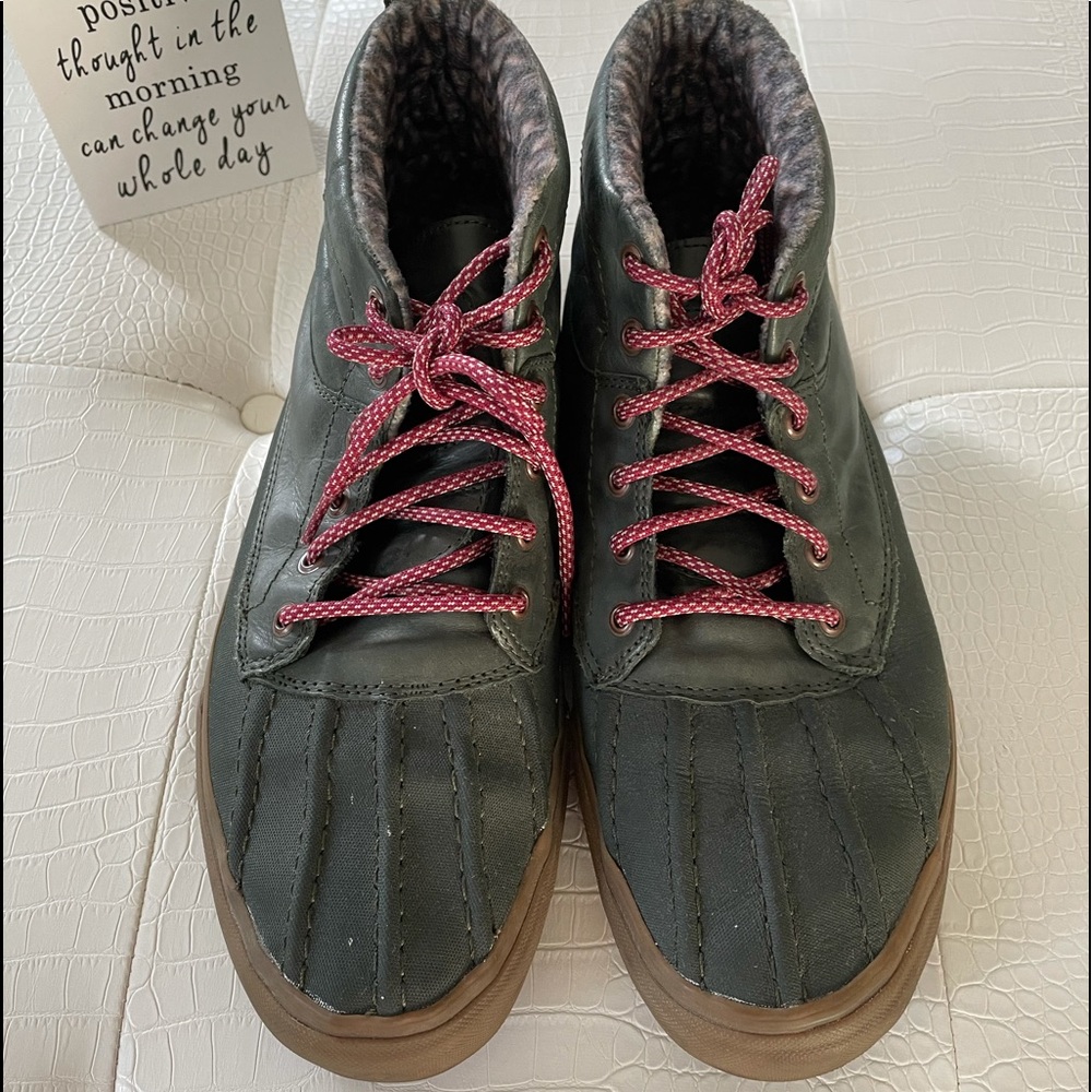 Vans Green Hi Tops with some wear sz 12 more miles